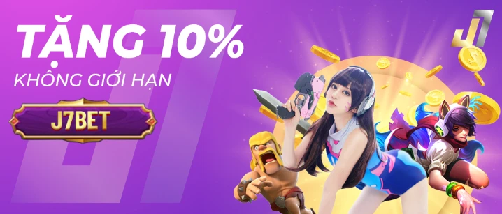 tặng 10% không giới hạn